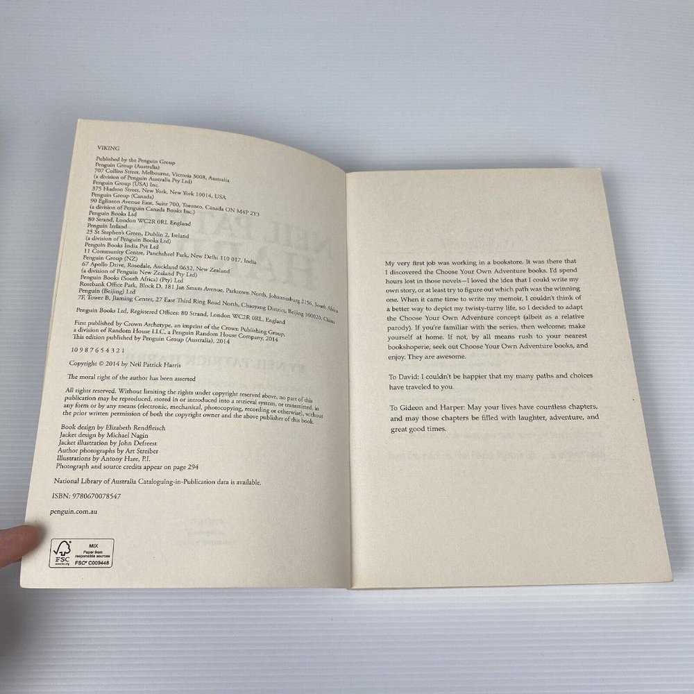 🤑 Choose Your Own Autobiography By Neil Patrick Harris Large Paperback Book - Picture 5 of 12